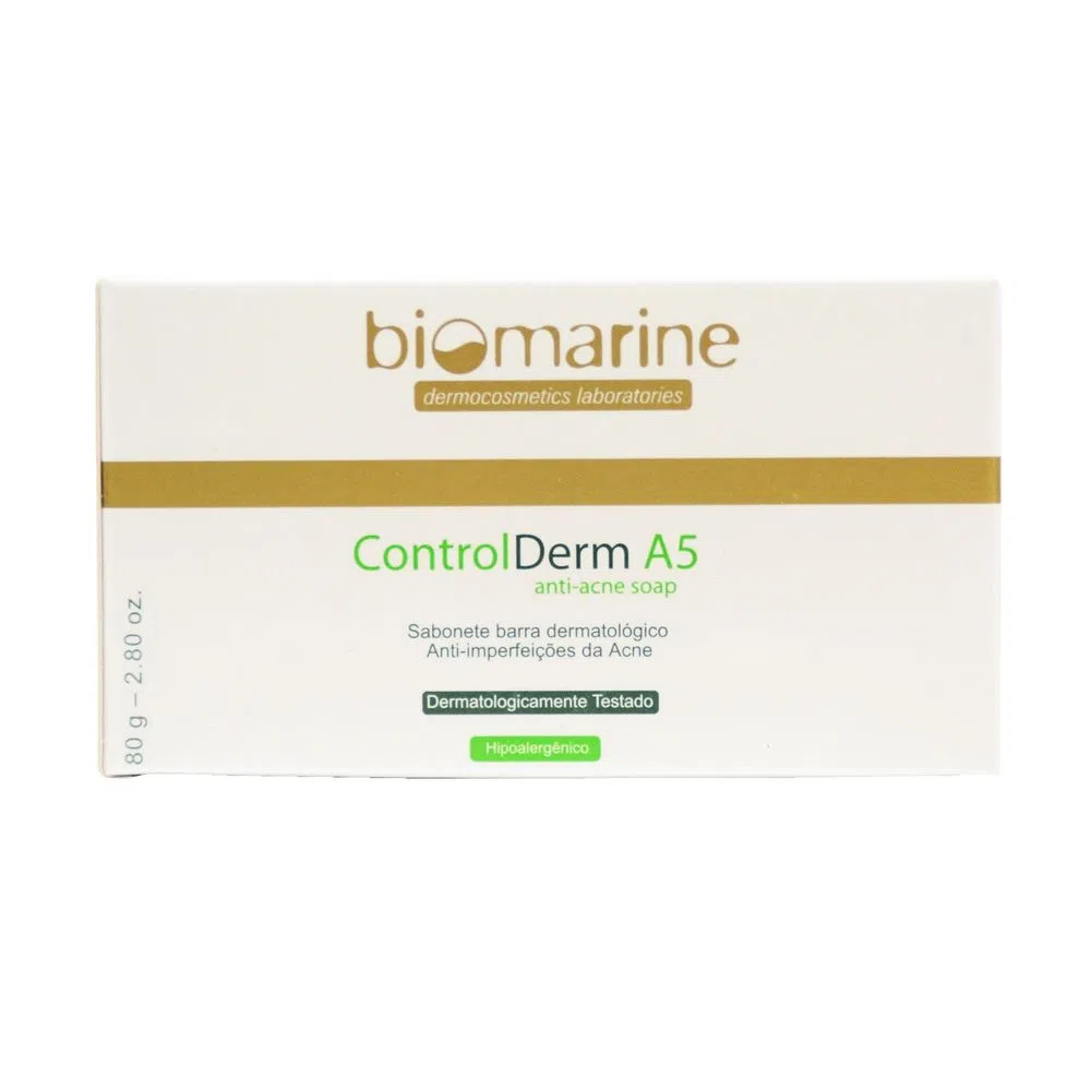 Control Derm A5 Limpeza Anti Acne Sabonete em Barra 80g