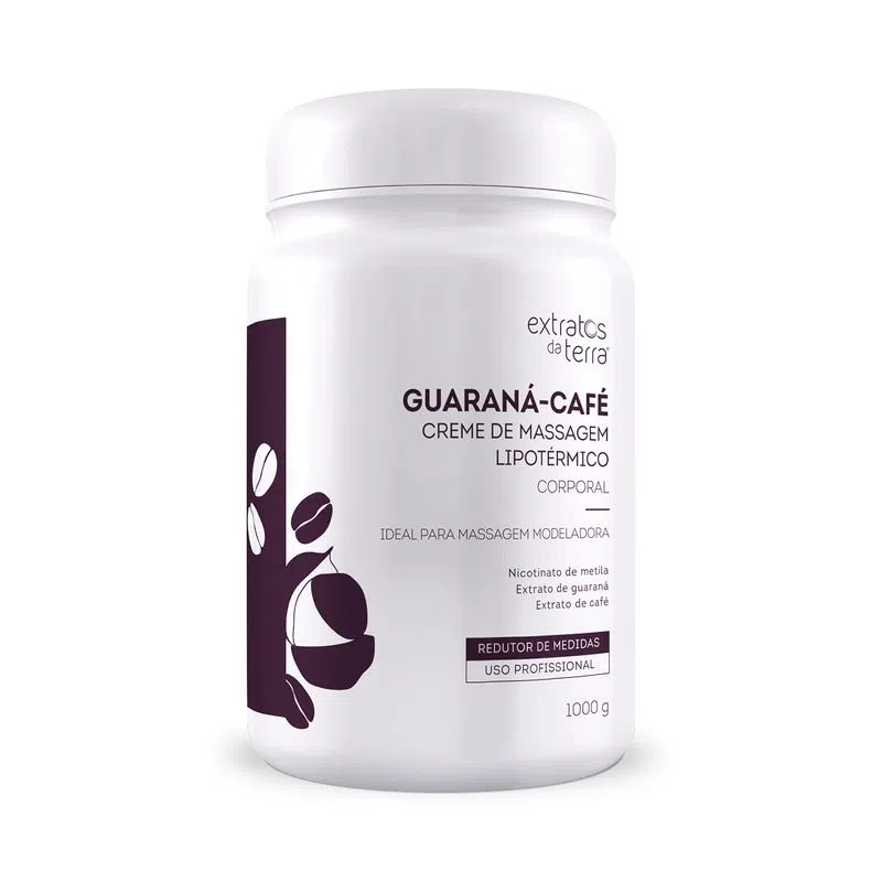 Vitta Guaraná-Café - Creme de Massagem Hiperêmico 1000g