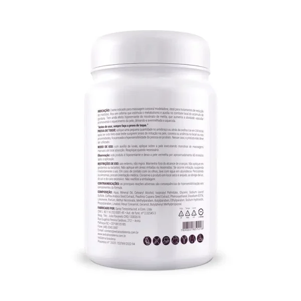 Vitta Guaraná-Café - Creme de Massagem Hiperêmico 1000g - Imagem 2