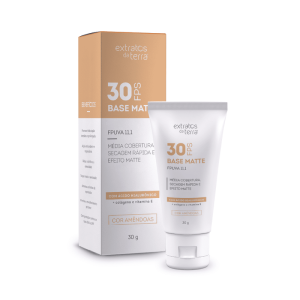 Base Matte - FPS 30 Amêndoas 30g