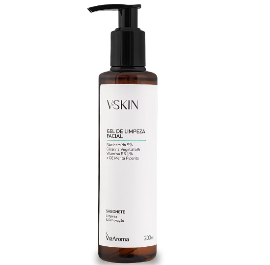 V.Skin Sabonete Gel De Limpeza Facial Via Aroma – 200 ml