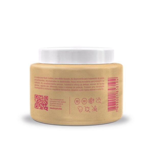 Máscara de Ouro - Nutri Golden facial 180g - Imagem 2