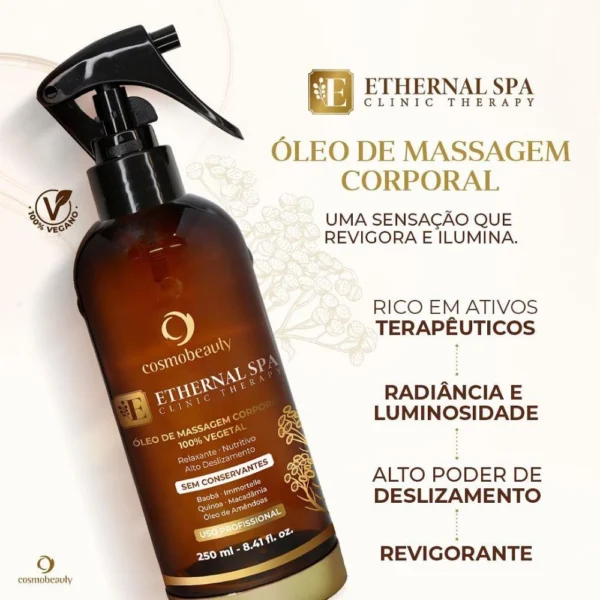 Óleo de Massagem Vegetal Ethernal Spa 250ml - Comosbeauty - Imagem 2