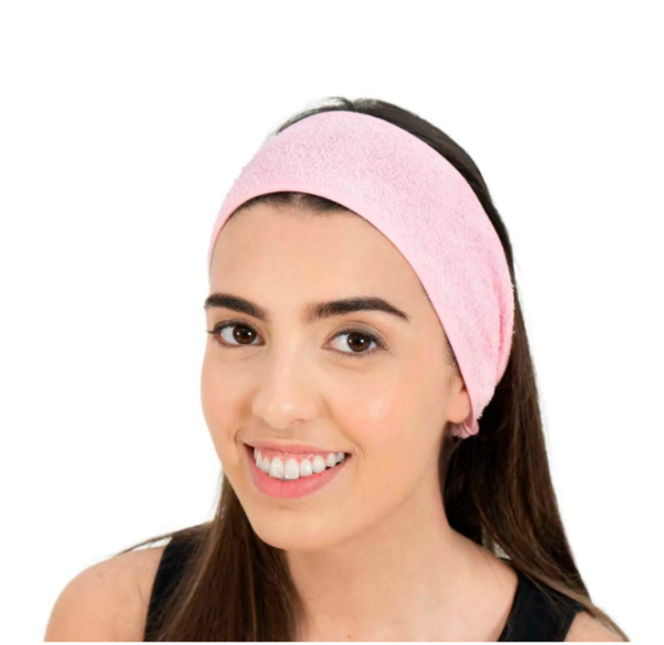 Faixa de Cabelo Atoalhada Com Velcro Santa Clara - Imagem 4