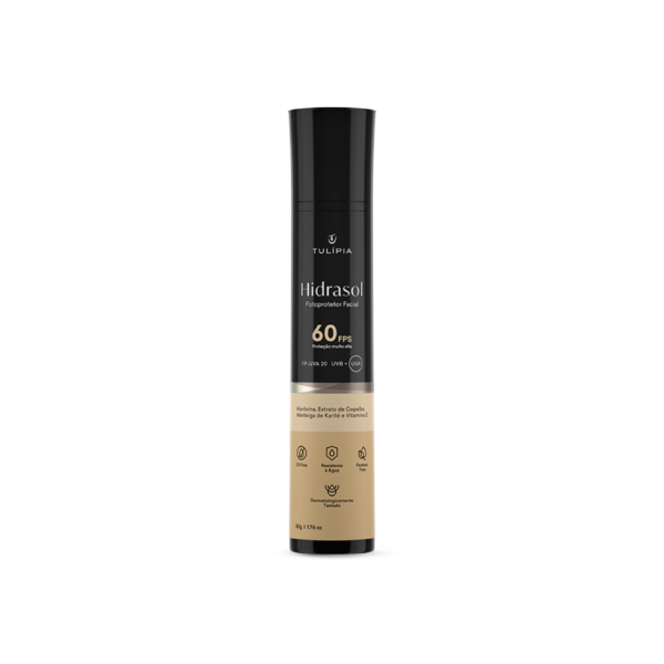 Hidrasol FPS 60 FOTOPROTETOR FACIAL  50g ± 50 aplicações
