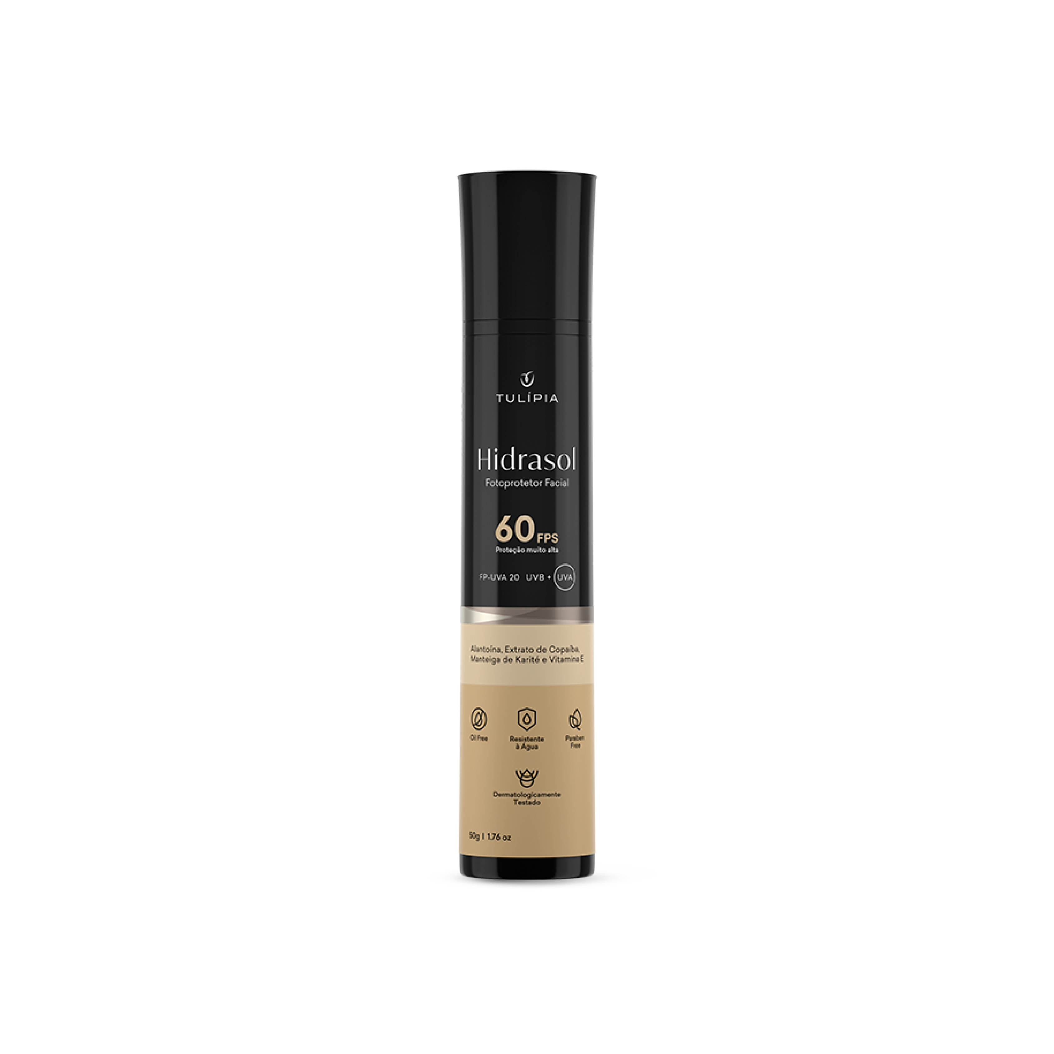 Hidrasol FPS 60 FOTOPROTETOR FACIAL  50g ± 50 aplicações