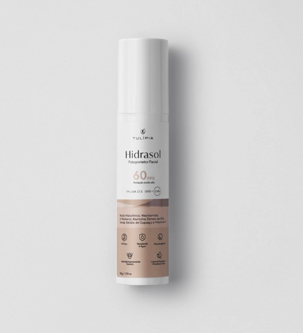 Hidrasol FPS 60 FOTOPROTETOR FACIAL  50g ± 50 aplicações